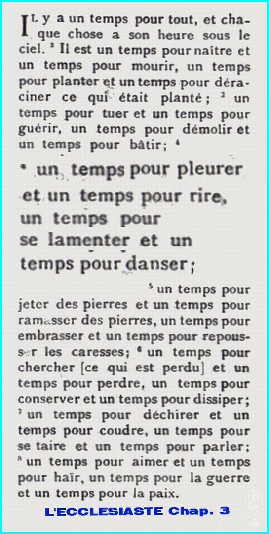 un temps pour...