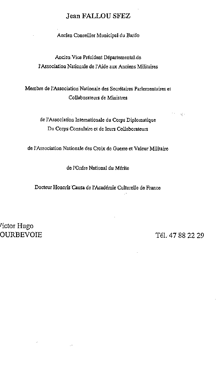 Genealogie de la Trilogie : Jean Sfez