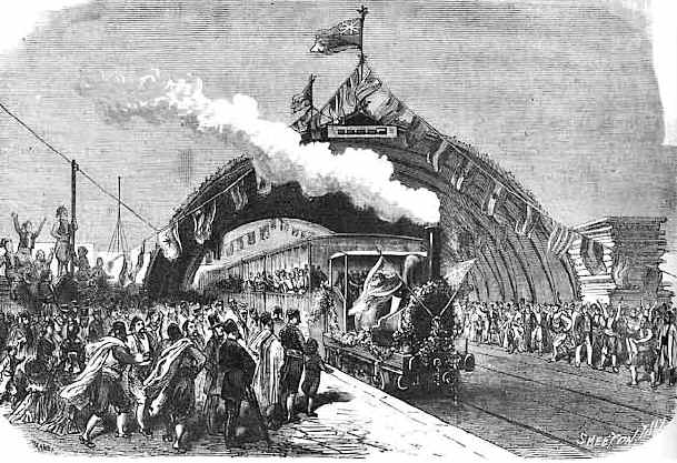 Inauguration du TGM (Train Tunis-Goulette-Marsa), par Freddy Galula
