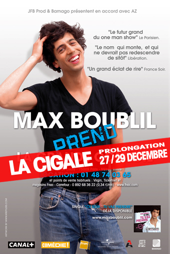 Max Boublil prend La Cigale