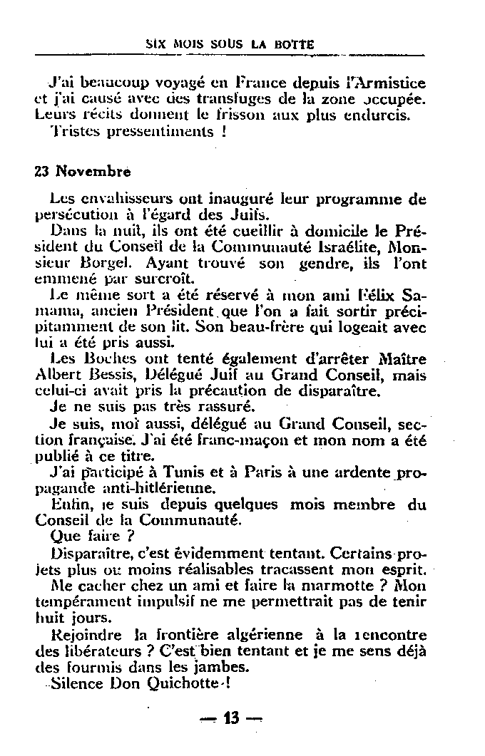 Six mois sous la botte, page 13-14, par Paul Ghez