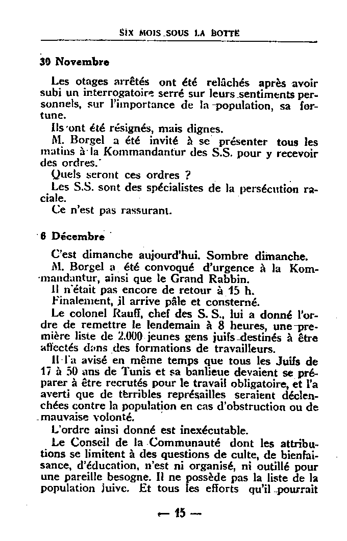 Six mois sous la botte, page 15-16, par Paul Ghez