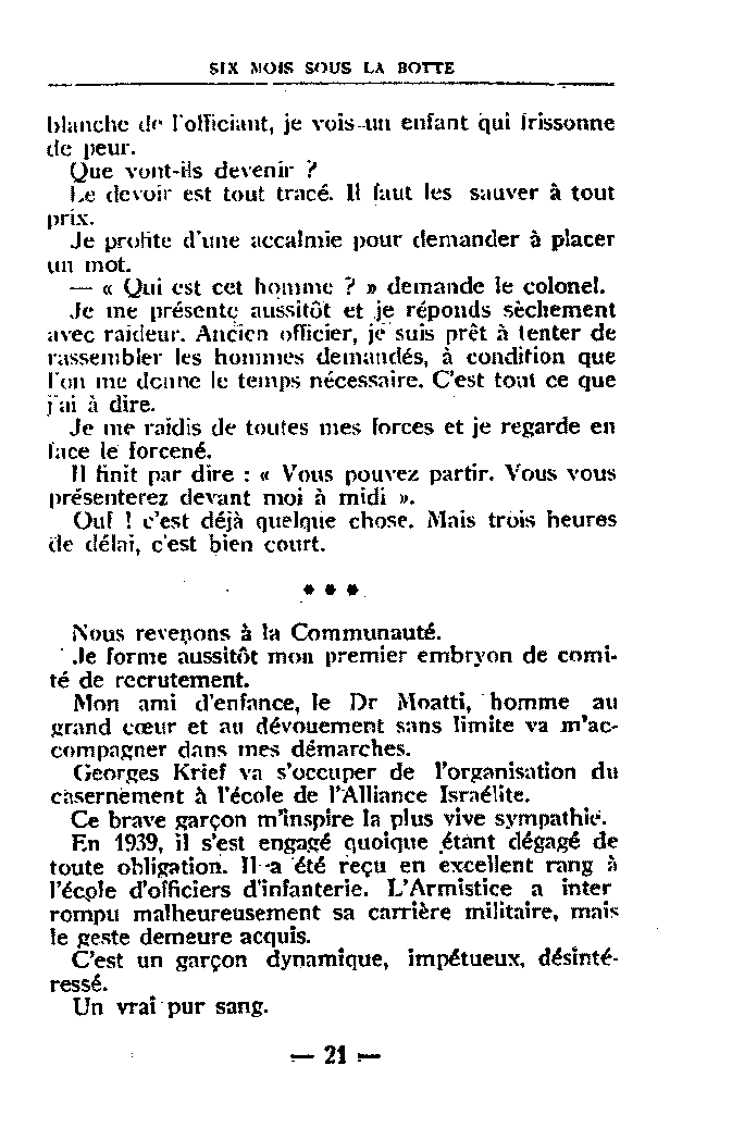 Six mois sous la botte, page 21-22, par Paul Ghez