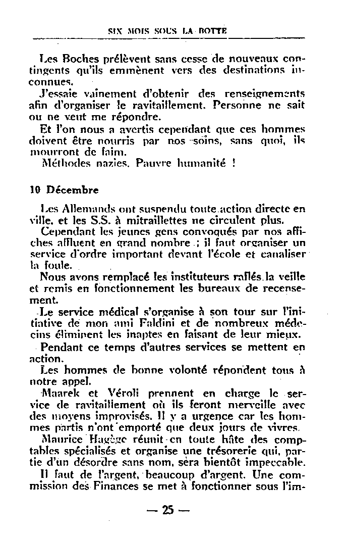Six mois sous la botte, page 25-26, par Paul Ghez