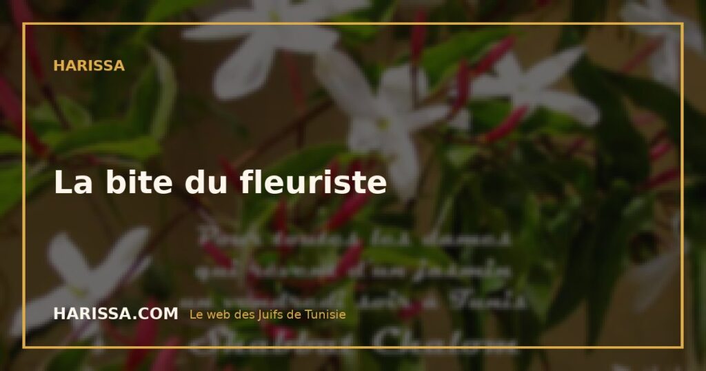 La bite du fleuriste