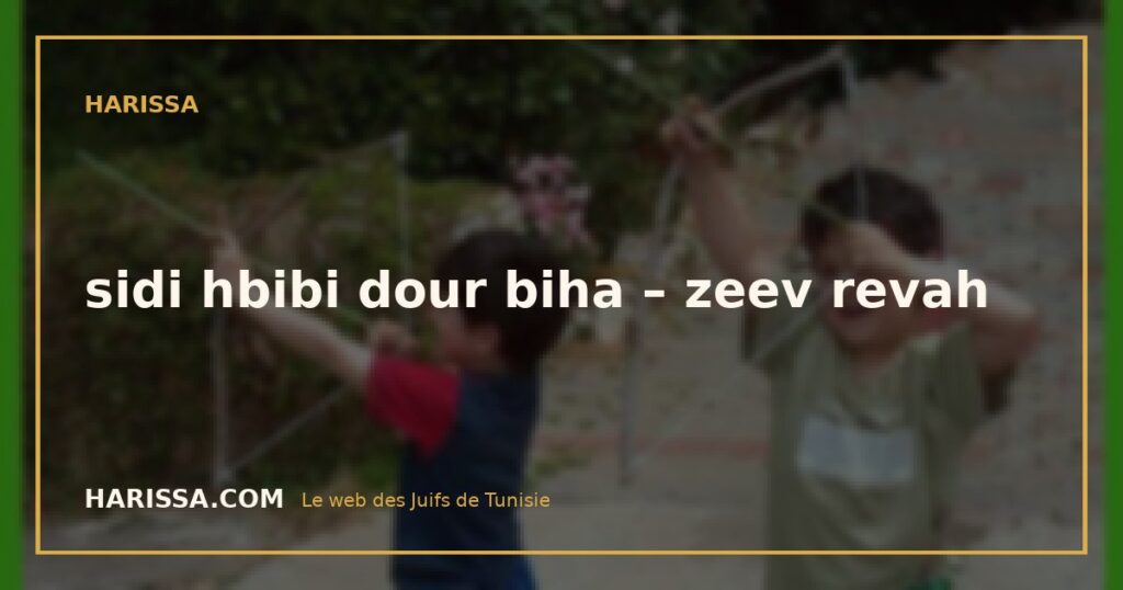 sidi hbibi dour biha – zeev revah