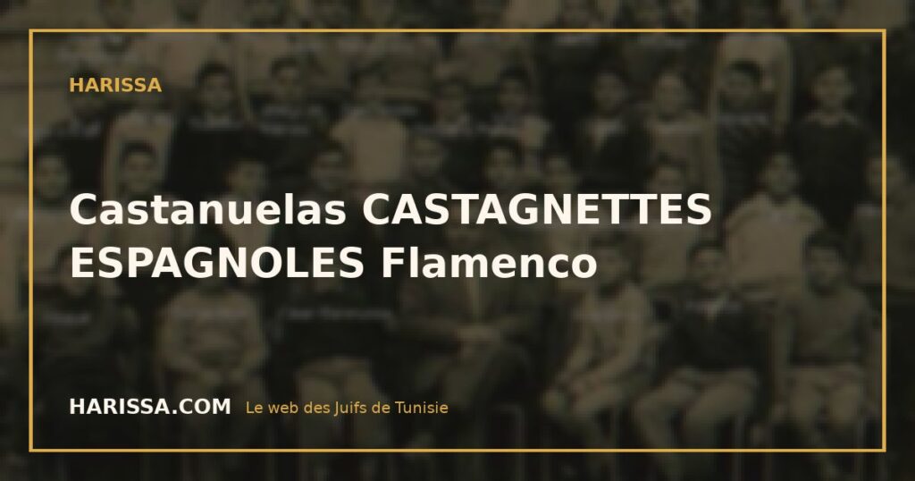 Castanuelas CASTAGNETTES ESPAGNOLES Flamenco