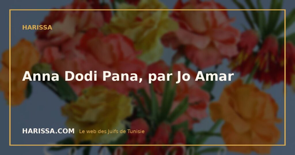 Anna Dodi Pana, par Jo Amar
