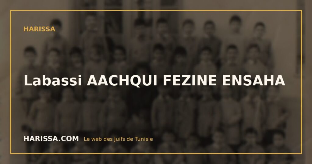 Labassi AACHQUI FEZINE ENSAHA
