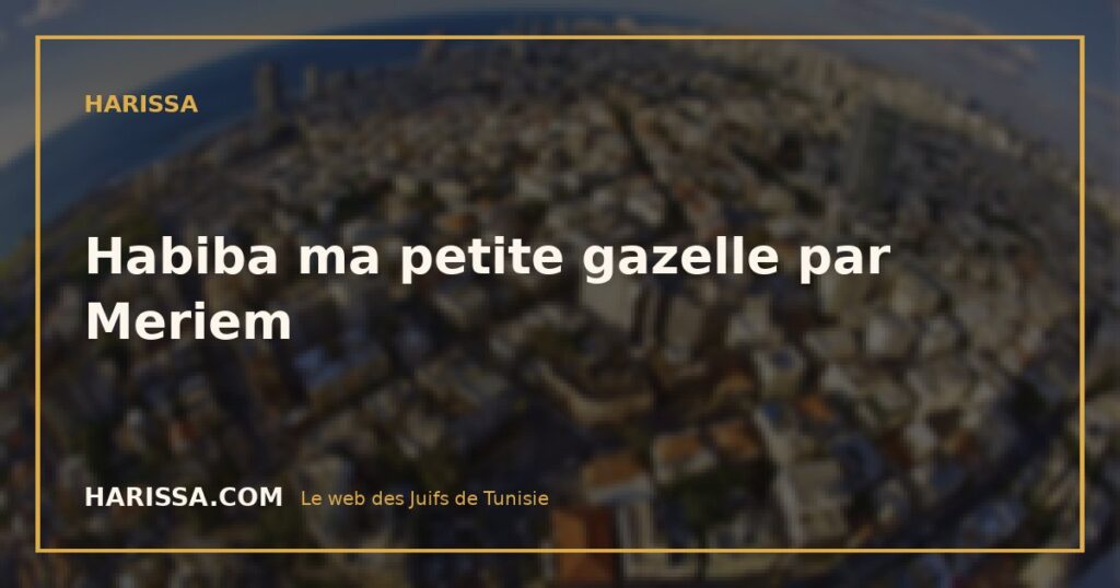 Habiba ma petite gazelle par Meriem