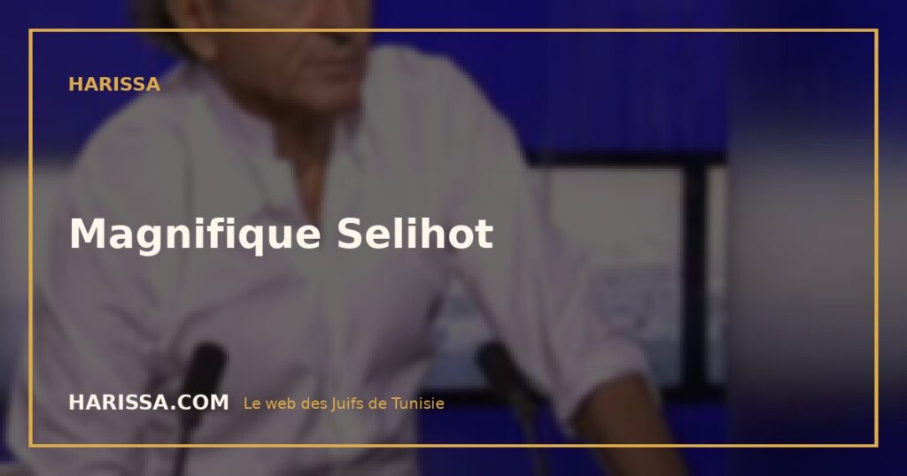 Magnifique Selihot