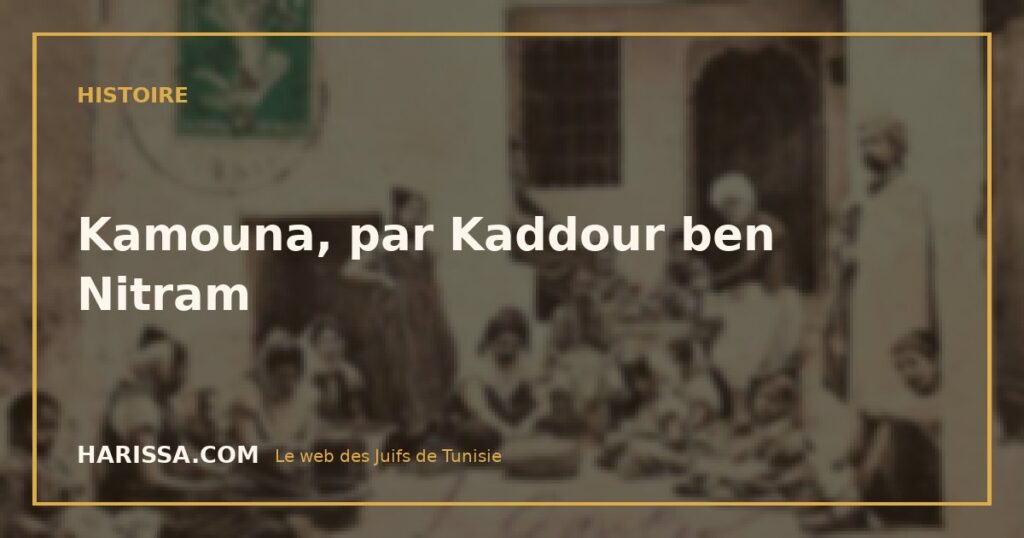Kamouna, par Kaddour ben Nitram