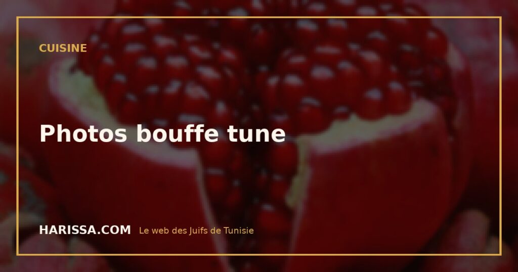Photos bouffe tune