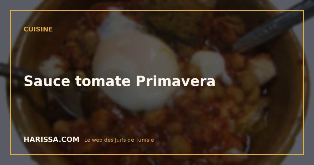Sauce tomate Primavera