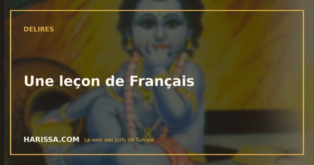 Une leçon de Français