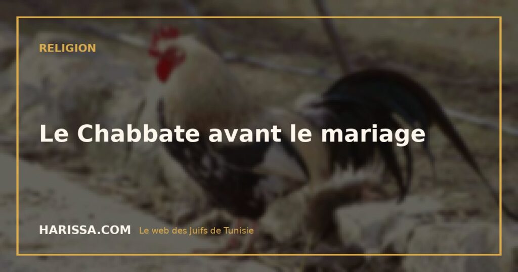 Le Chabbate avant le mariage
