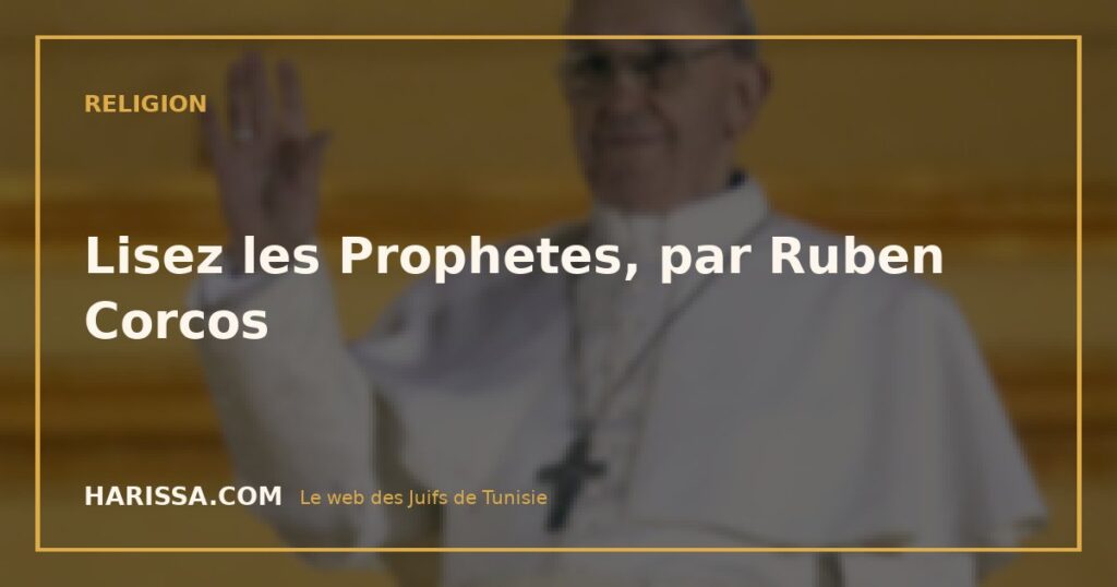 Lisez les Prophetes, par Ruben Corcos