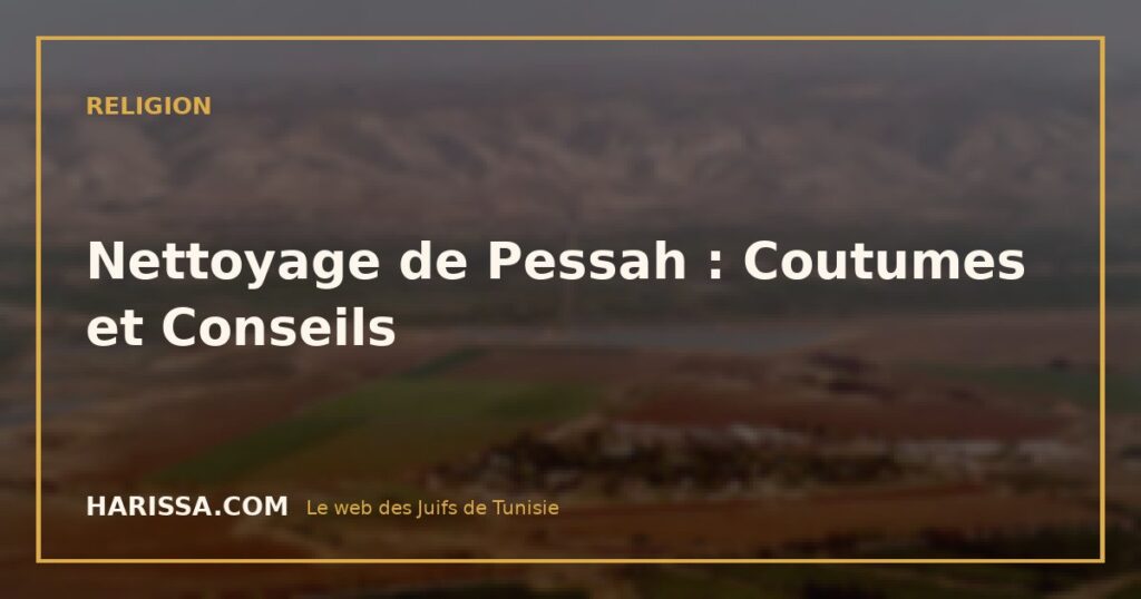 Nettoyage de Pessah : Coutumes et Conseils Nettoyage de Pessah : Coutumes et Conseils