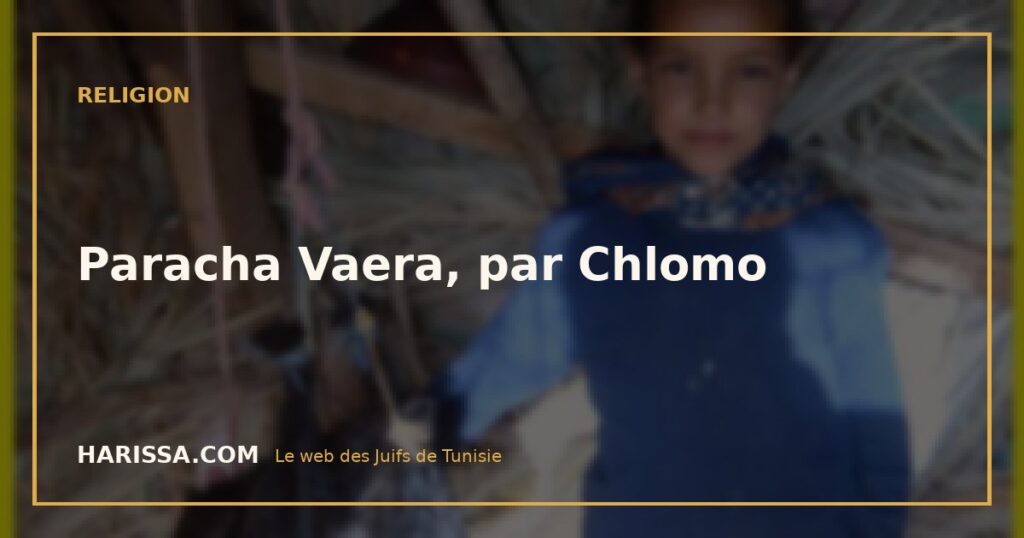 Paracha Vaera, par Chlomo