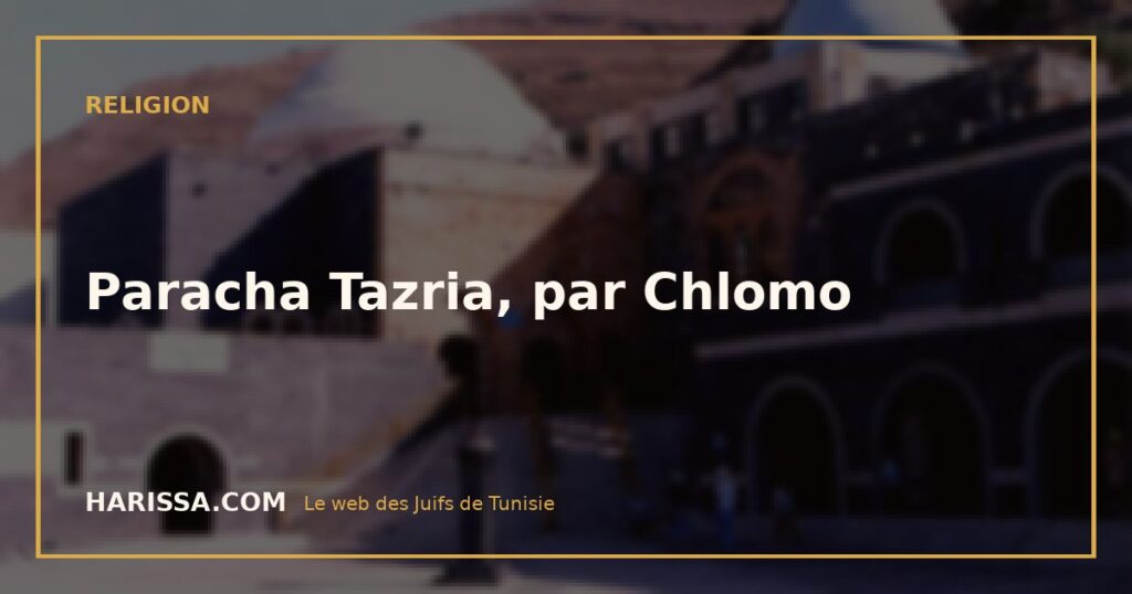 Paracha Tazria, par Chlomo