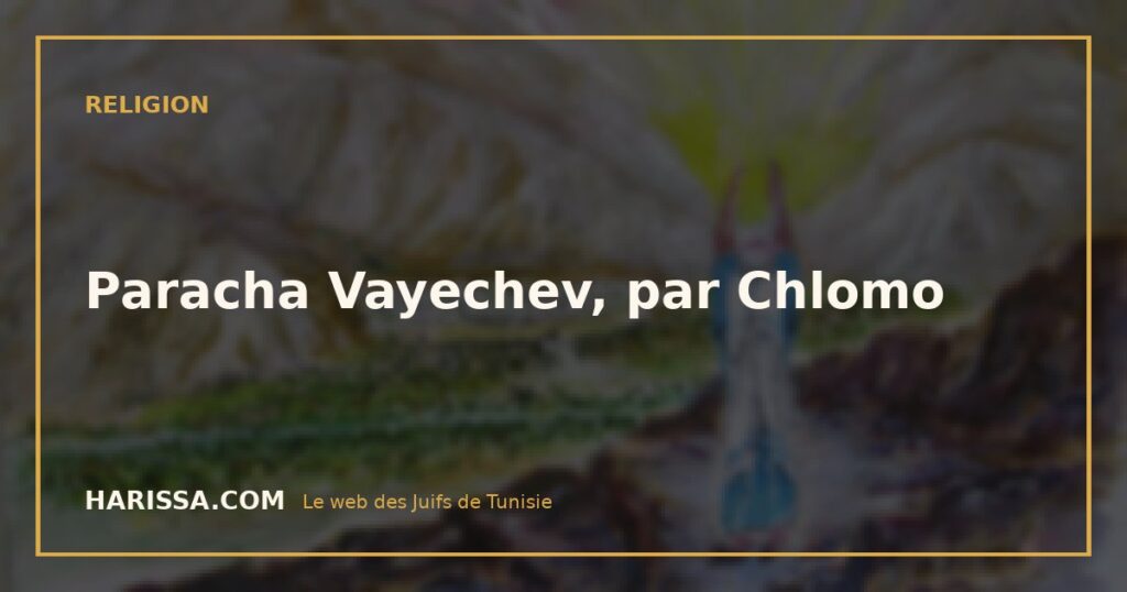 Paracha Vayechev, par Chlomo