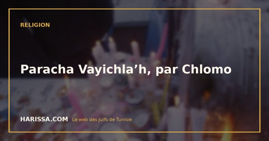 Paracha Vayichla’h, par Chlomo