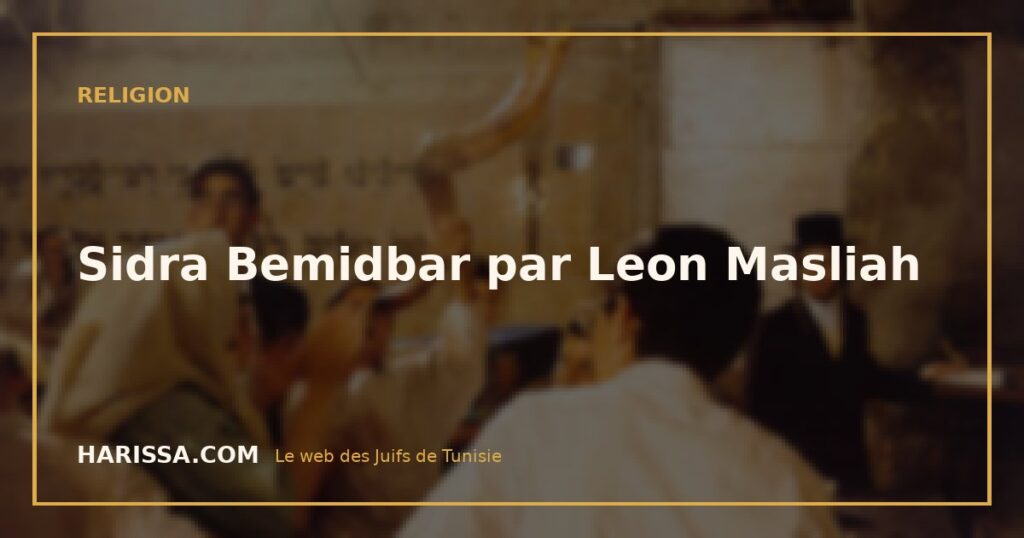 Sidra Bemidbar par Leon Masliah