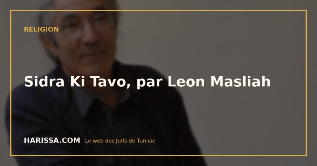 Sidra Ki Tavo, par Leon Masliah