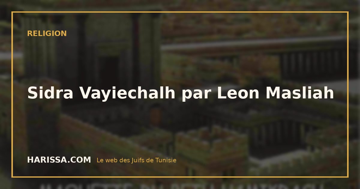 Sidra Vayiechalh par Leon Masliah