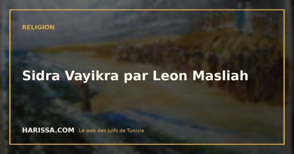 Sidra Vayikra par Leon Masliah