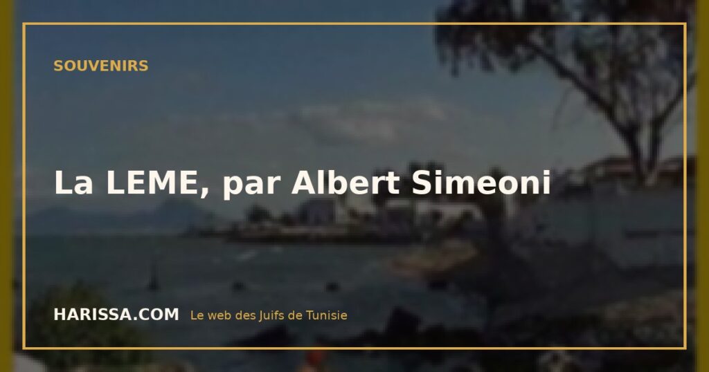 La LEME, par Albert Simeoni
