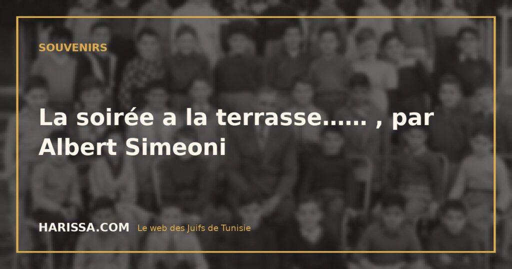 La soirée a la terrasse…… , par Albert Simeoni