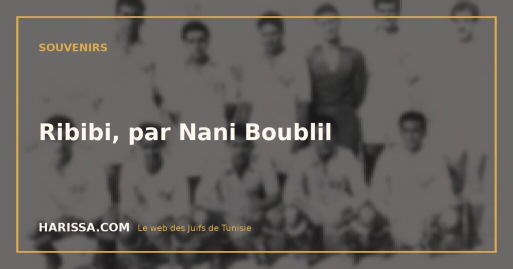 Ribibi, par Nani Boublil