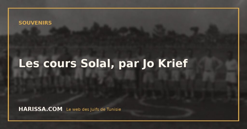 Les cours Solal, par Jo Krief