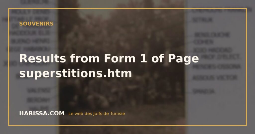 Results from Form 1 of Page superstitions.htm