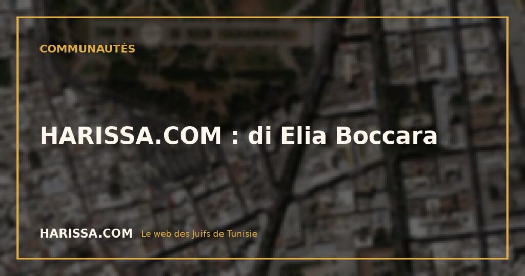 HARISSA.COM : di Elia Boccara