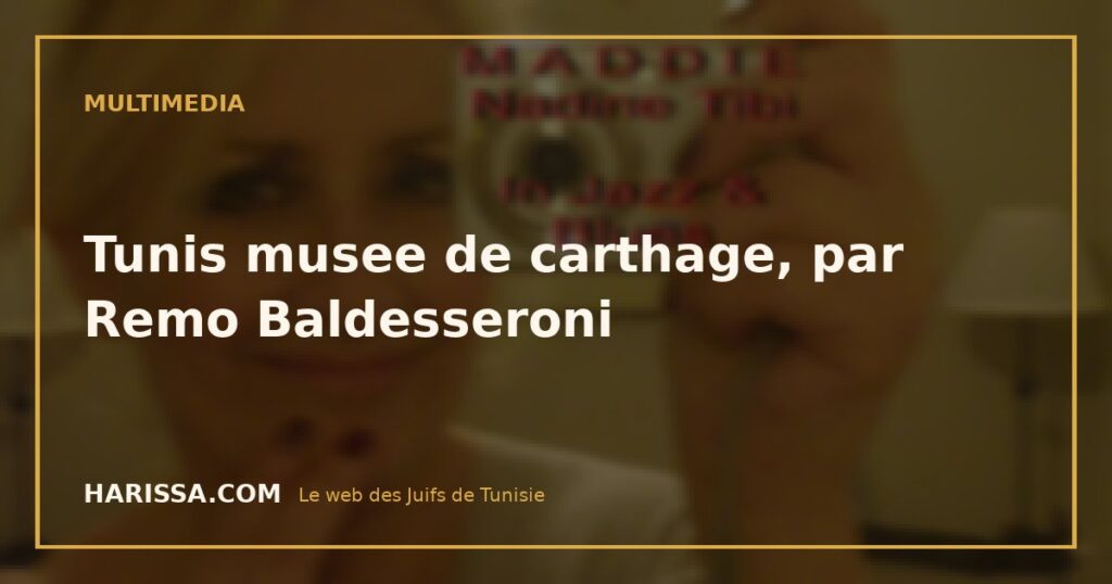 Tunis musee de carthage, par Remo Baldesseroni