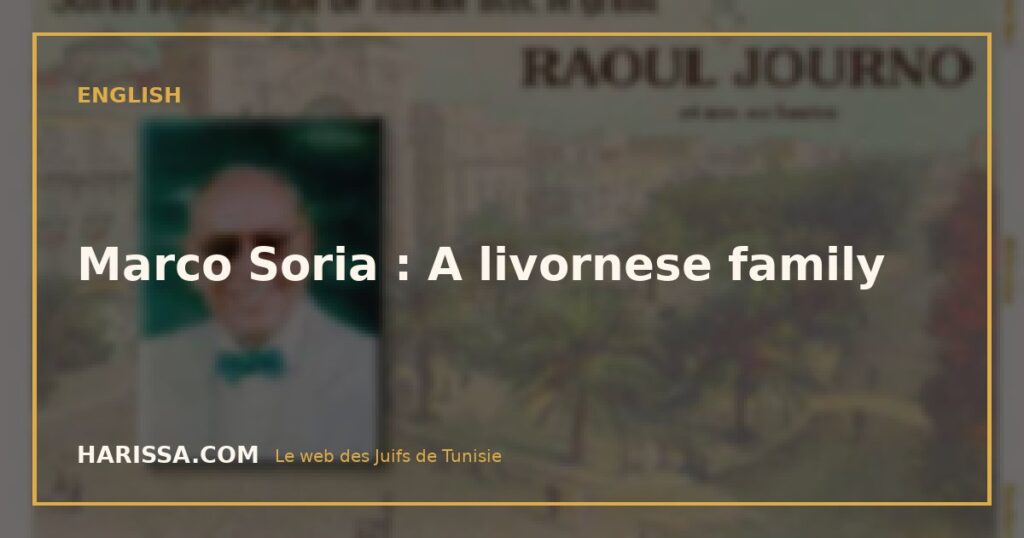 Marco Soria : A livornese family