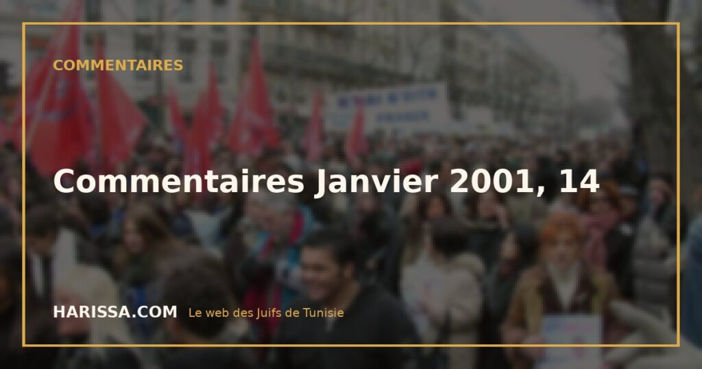 Commentaires Janvier 2001, 14
