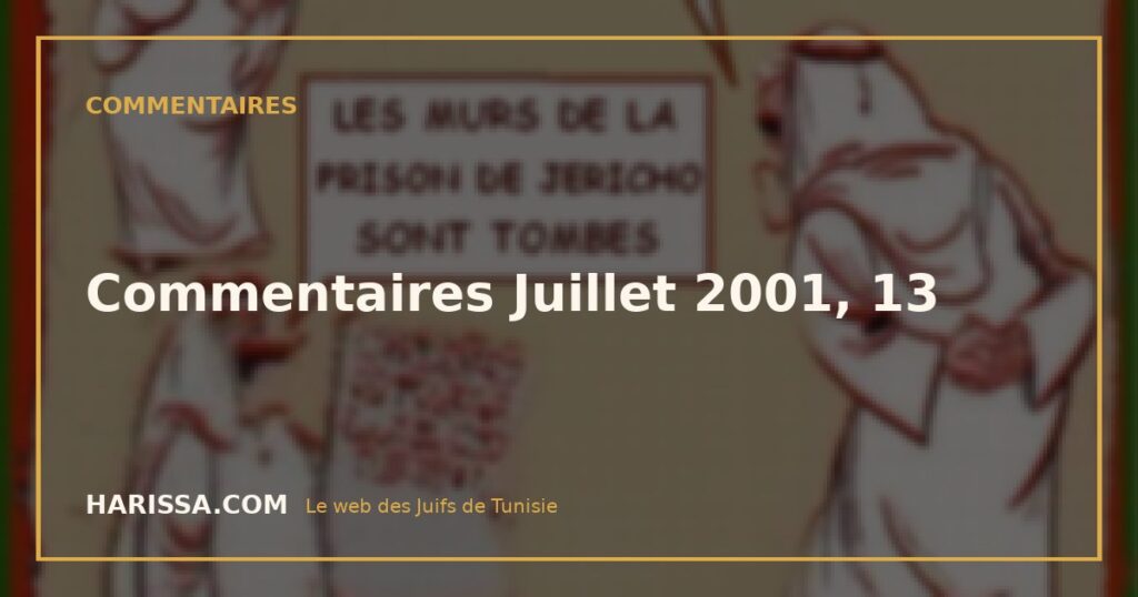 Commentaires Juillet 2001, 13