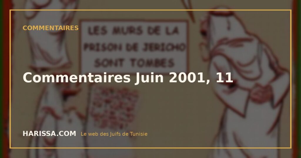 Commentaires Juin 2001, 11