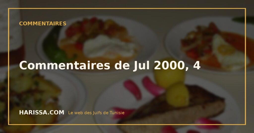 Commentaires de Jul 2000, 4