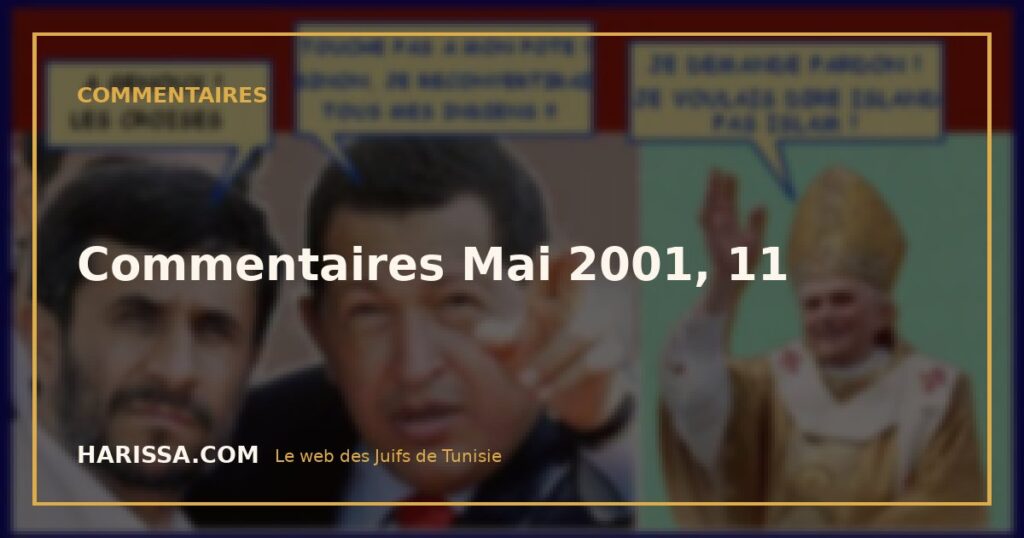 Commentaires Mai 2001, 11