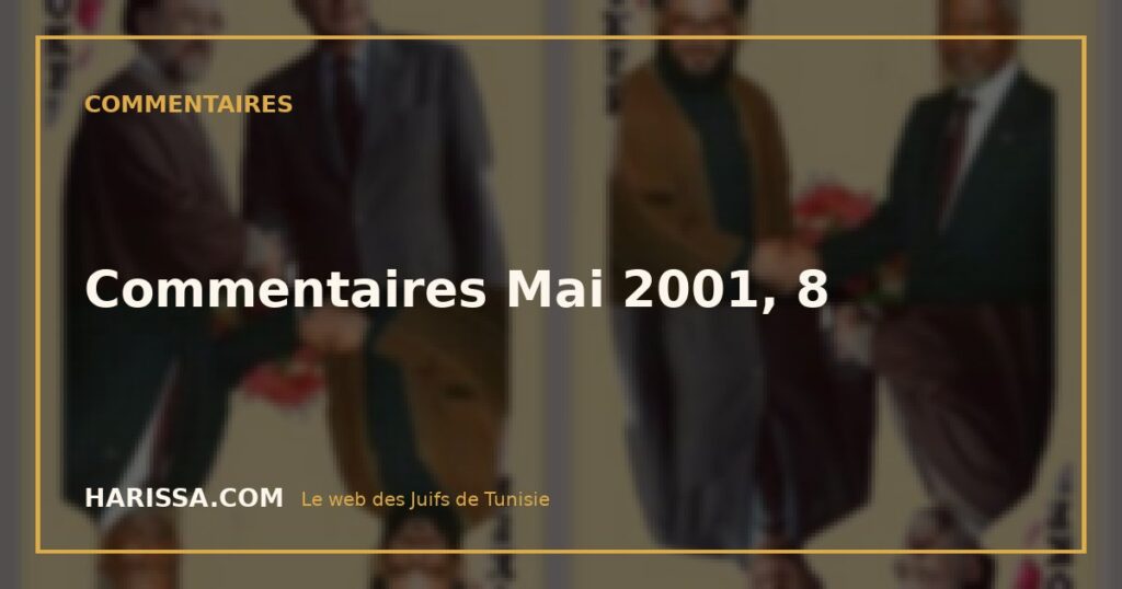 Commentaires Mai 2001, 8