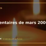 Commentaires de mars 2000 Commentaires de mars 2000