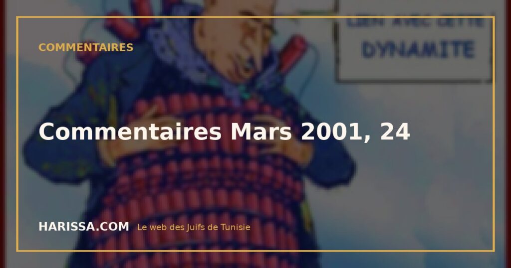 Commentaires Mars 2001, 24