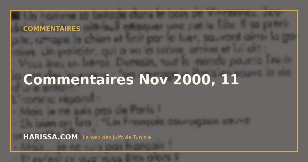 Commentaires Nov 2000, 11
