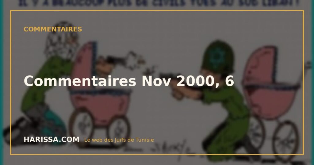 Commentaires Nov 2000, 6