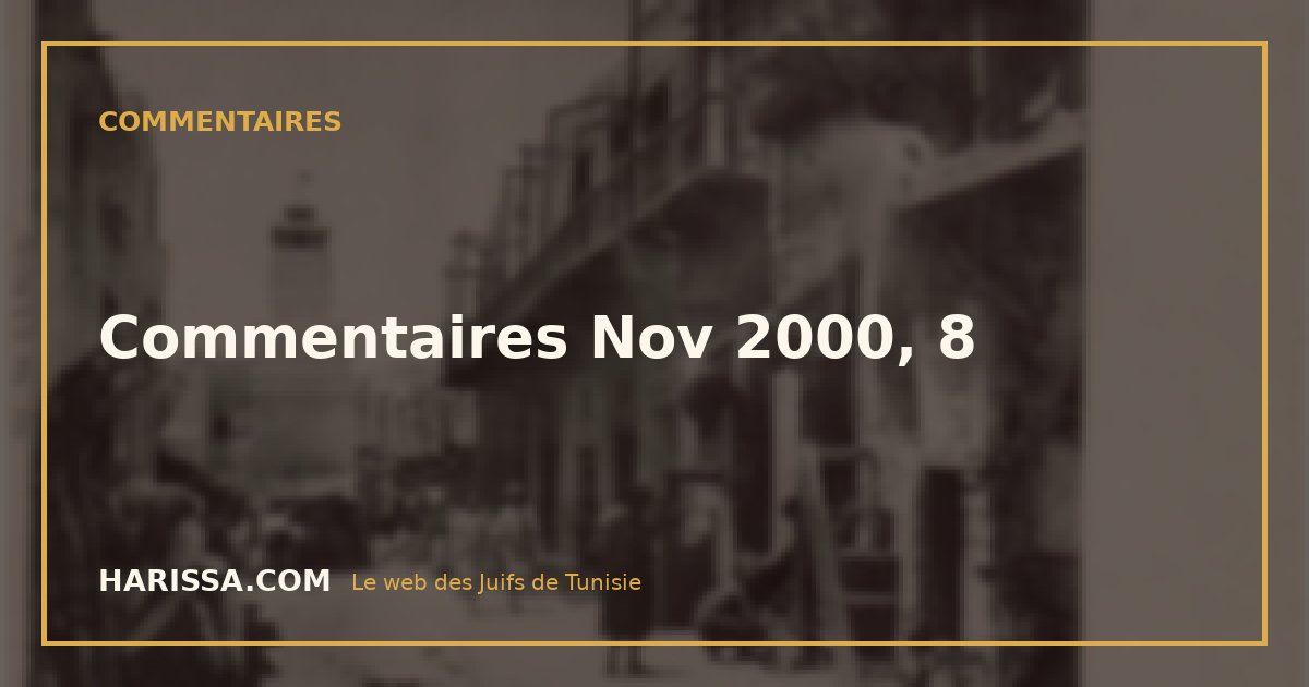 Commentaires Nov 2000, 8