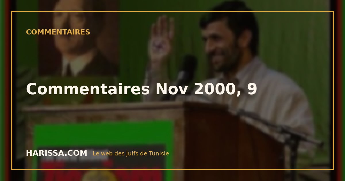 Commentaires Nov 2000, 9